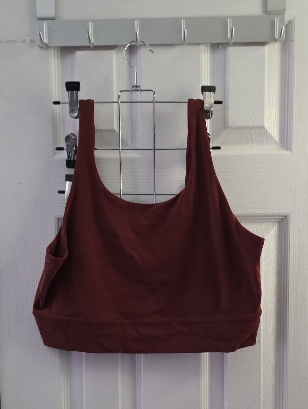 Women's Seamless Crop Bralette - Burgundy